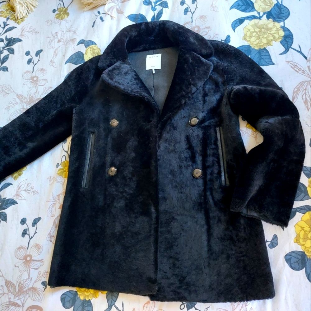 Sandro fur coat